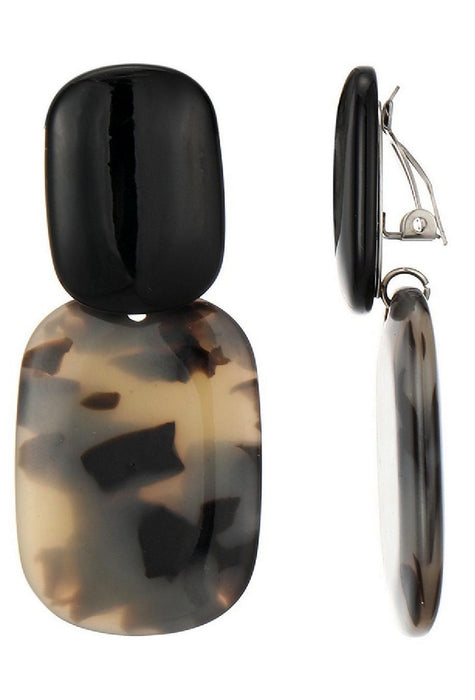 Boucles d'oreilles clip Ntombi en acier inoxydable