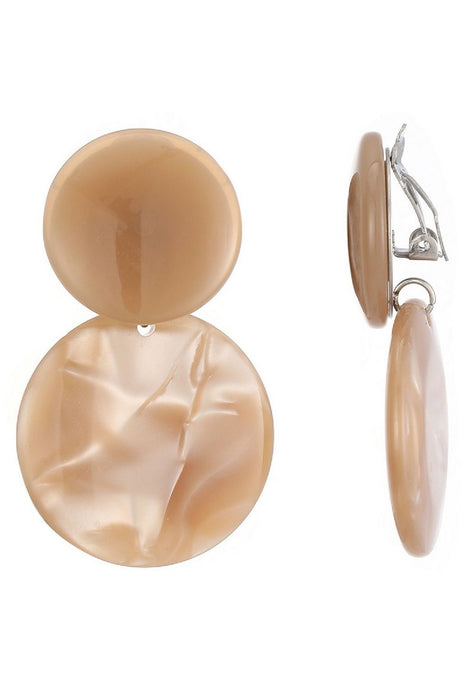 Boucles d'oreilles clip Nuala en acier inoxydable