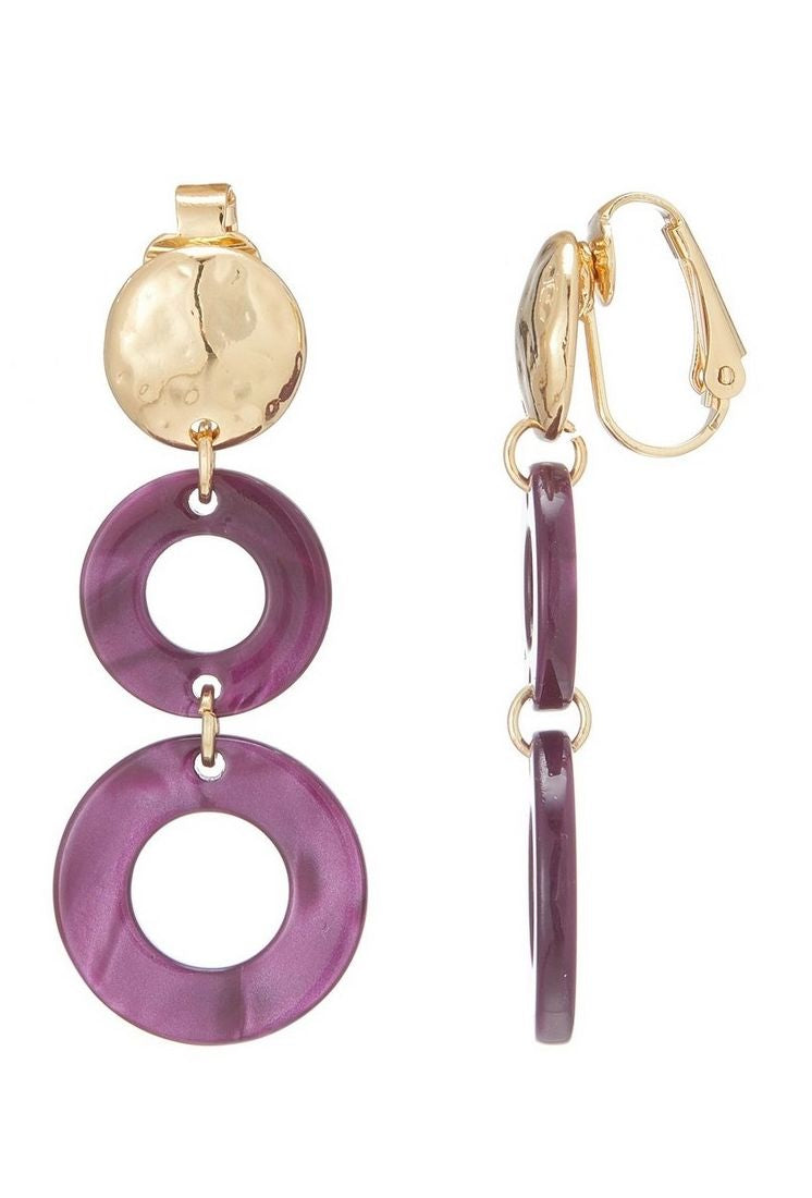 Boucles d'oreilles clip Nuan