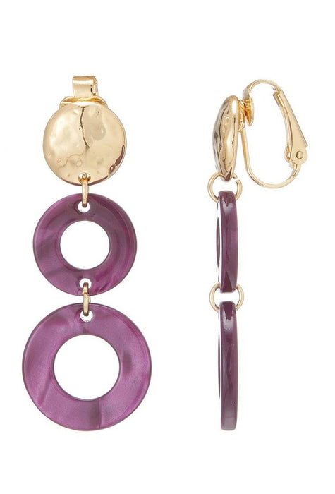 Boucles d'oreilles clip Nuan