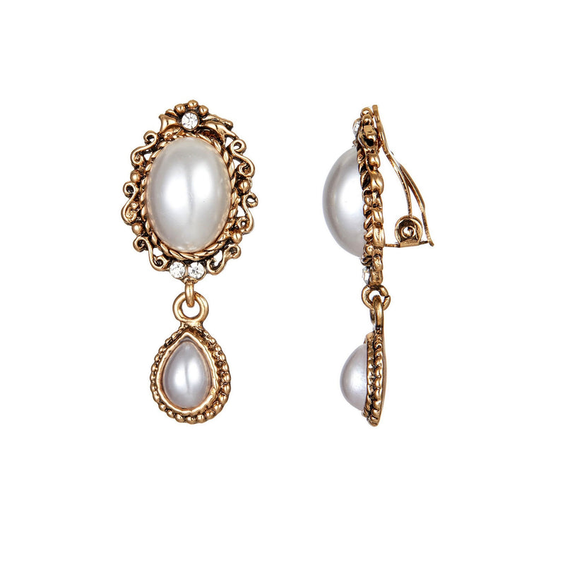 Boucle d'oreille clip Servane