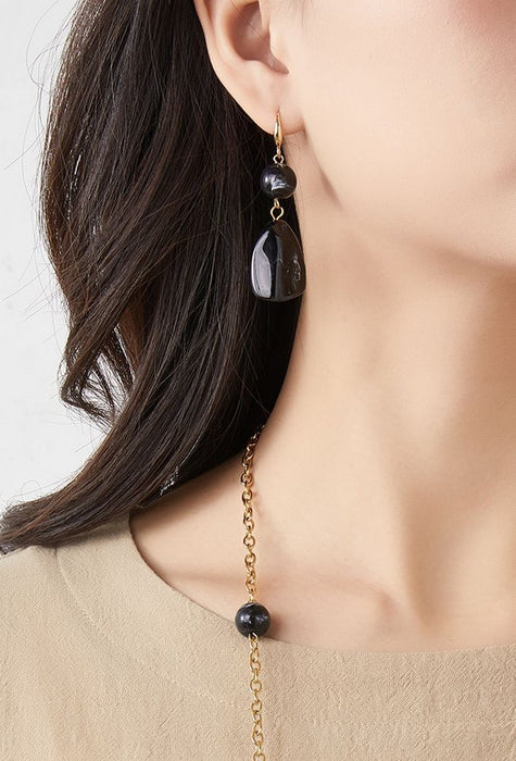 Boucle d'oreille crochet Terttu en acier inoxydable