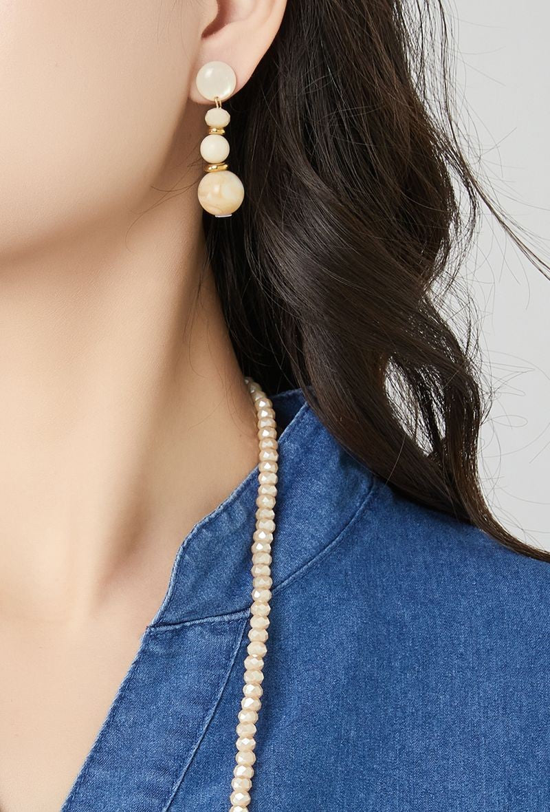 Boucle d'oreille tige Taide en acier inoxydable