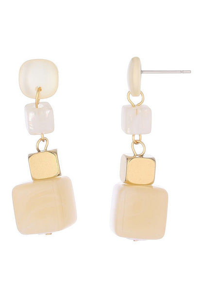 Boucle d'oreille tige Talin en acier inoxydable
