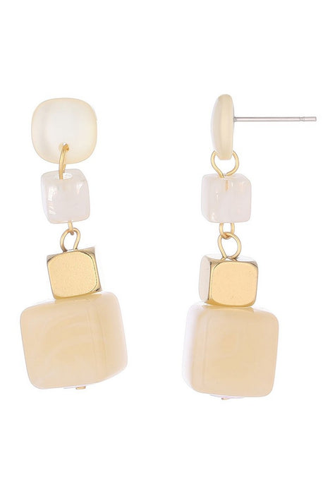 Boucle d'oreille tige Talin en acier inoxydable