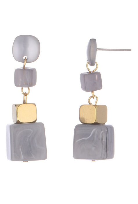 Boucle d'oreille tige Talin en acier inoxydable