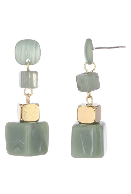 Boucle d'oreille tige Talin en acier inoxydable