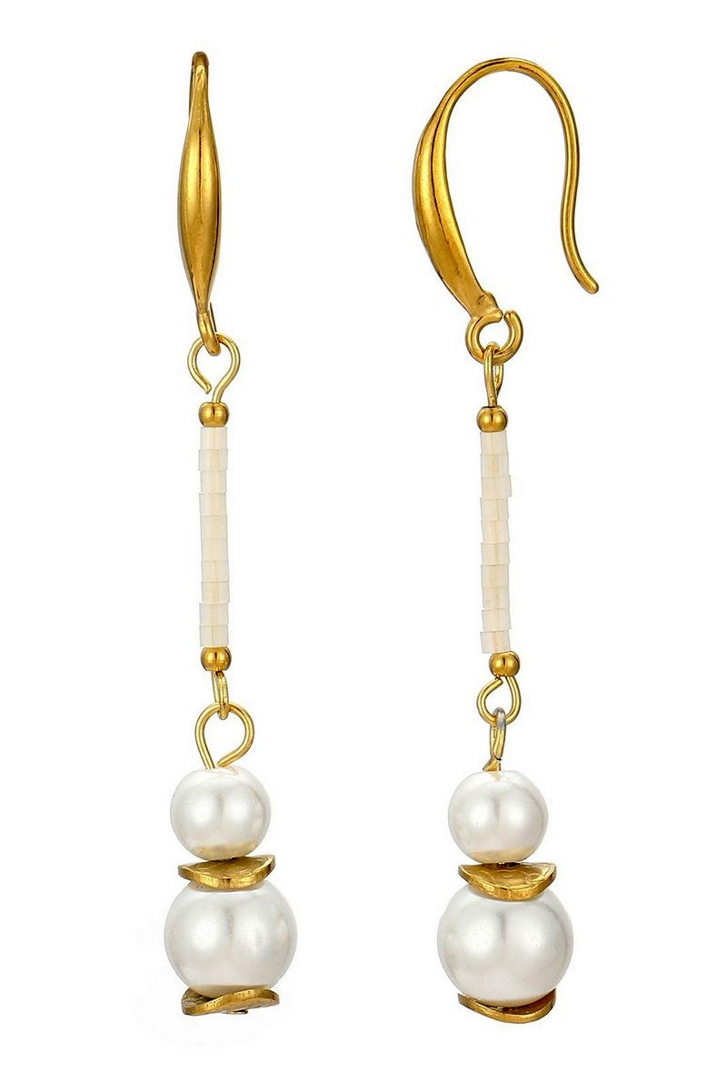 Boucle d'oreille crochet Talitha en acier inoxydable