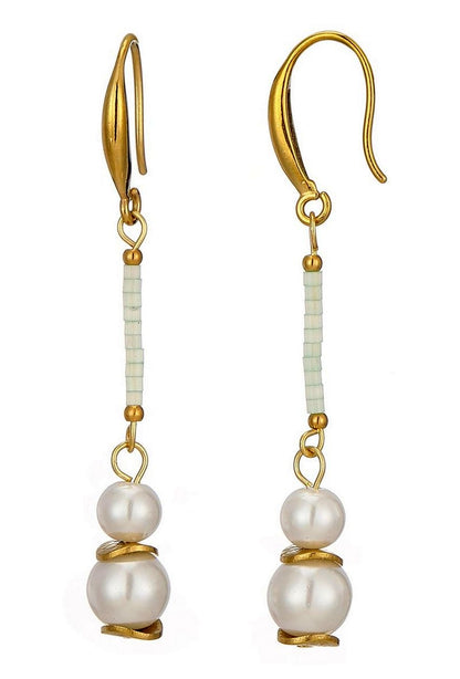 Boucle d'oreille crochet Talitha en acier inoxydable