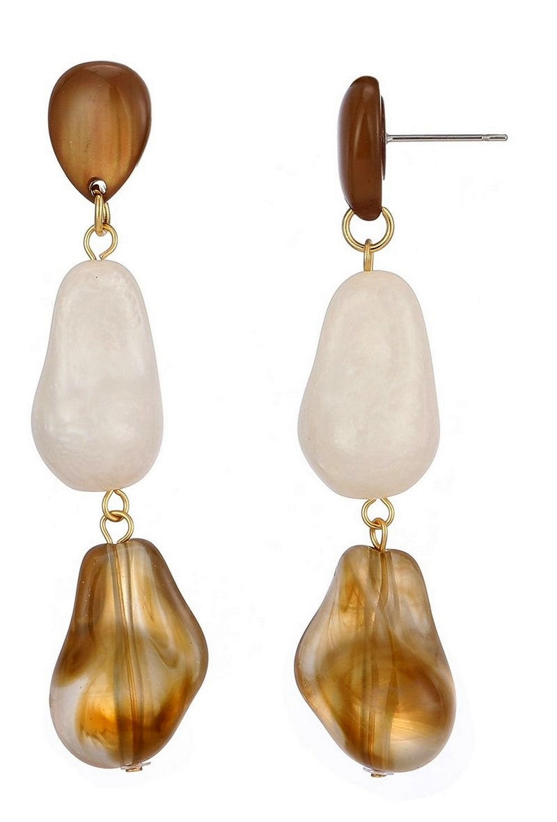 Boucle d'oreille tige Tapiwa en acier inoxydable