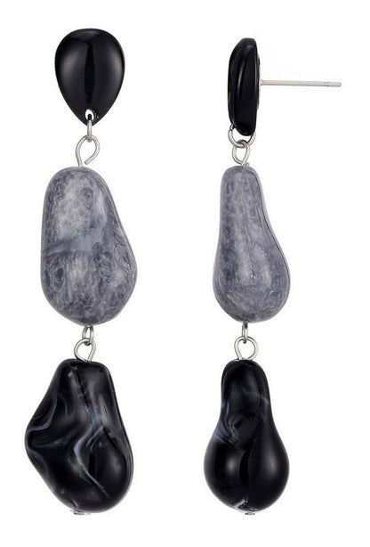 Boucle d'oreille tige Tapiwa en acier inoxydable