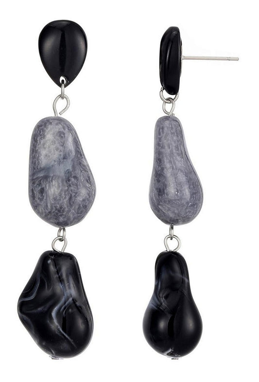 Boucle d'oreille tige Tapiwa en acier inoxydable