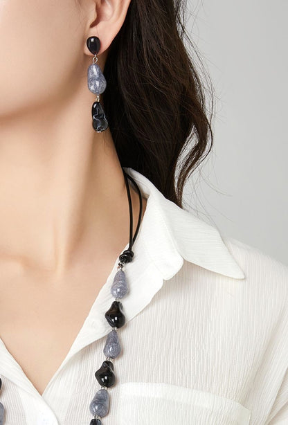 Boucle d'oreille tige Tapiwa en acier inoxydable