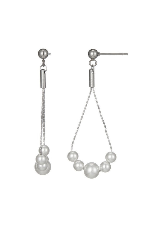 Boucle d'oreille tige Taria en acier inoxydable