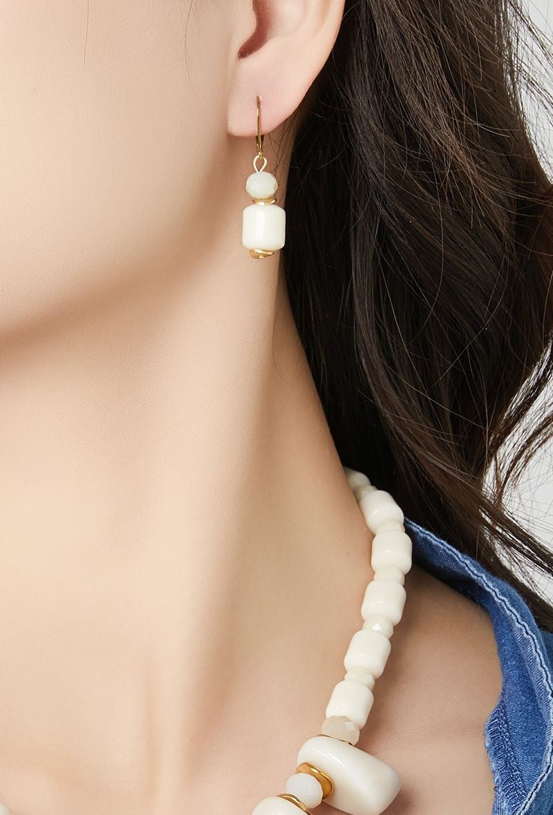 Boucle d'oreille tige Tarnime en acier inoxydable