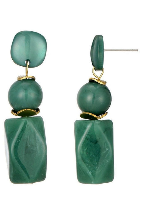 Boucle d'oreille tige Tendai en acier inoxydable