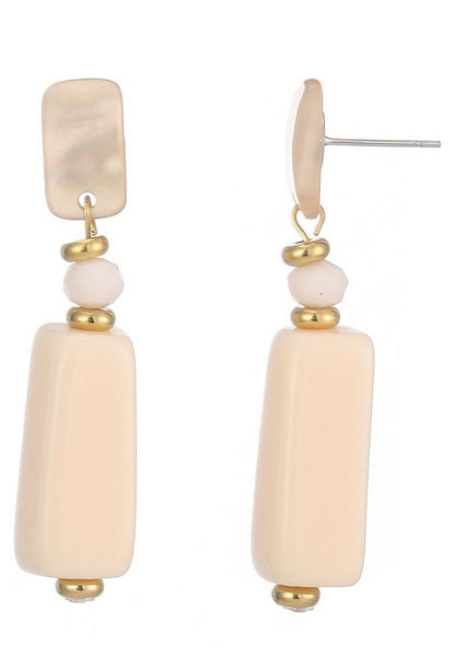 Boucle d'oreille tige Terhi en acier inoxydable