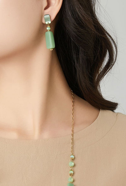Boucle d'oreille tige Terhi en acier inoxydable