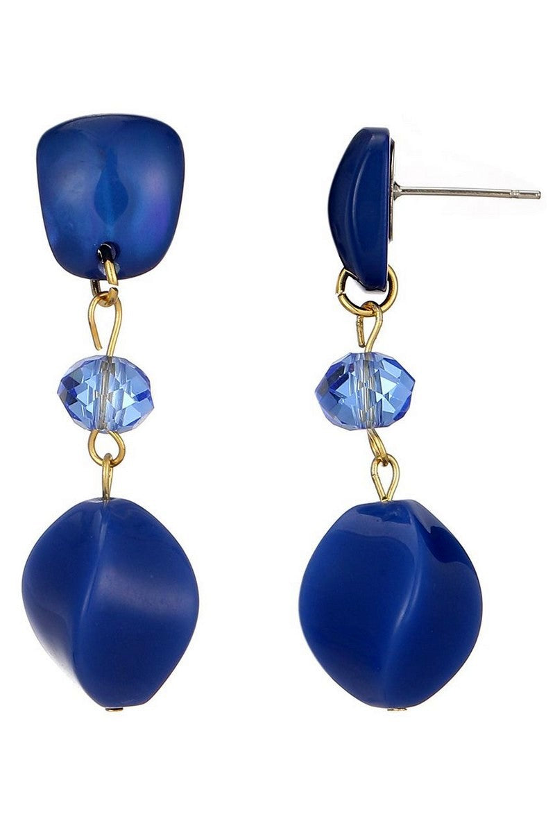 Boucle d'oreille tige Thema en acier inoxydable