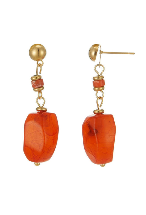 Boucle d'oreille tige Ulfa en acier inoxydable