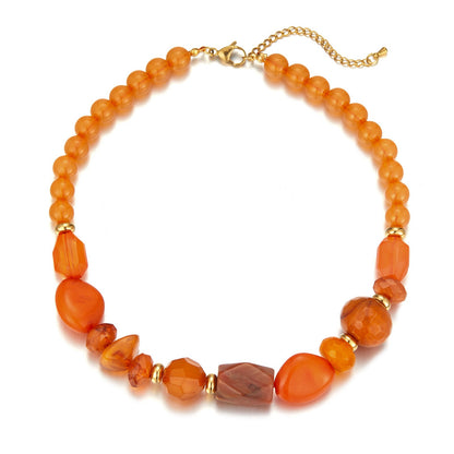 Collier Unelma en acier doré à l'or fin