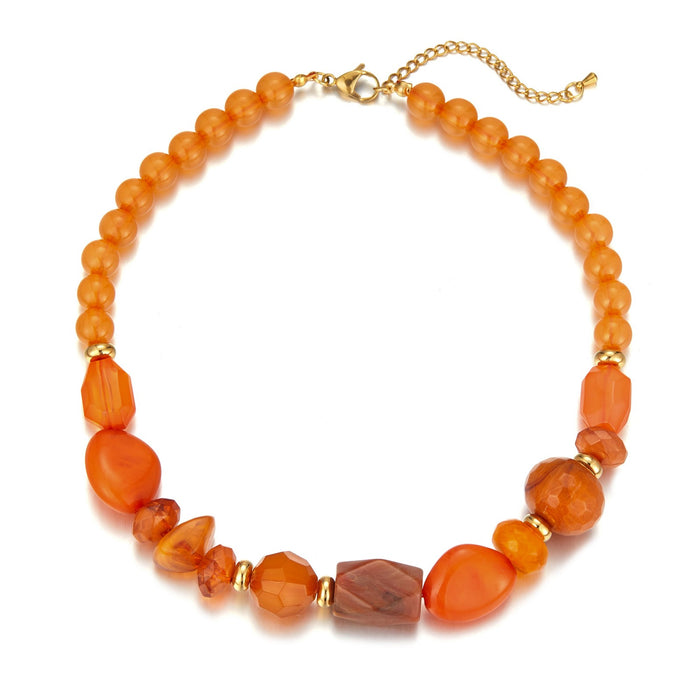 Collier Unelma en acier doré à l'or fin