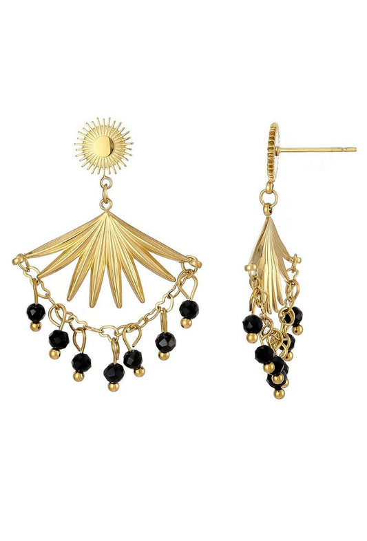 Boucle d'oreille tige Unico en acier inoxydable