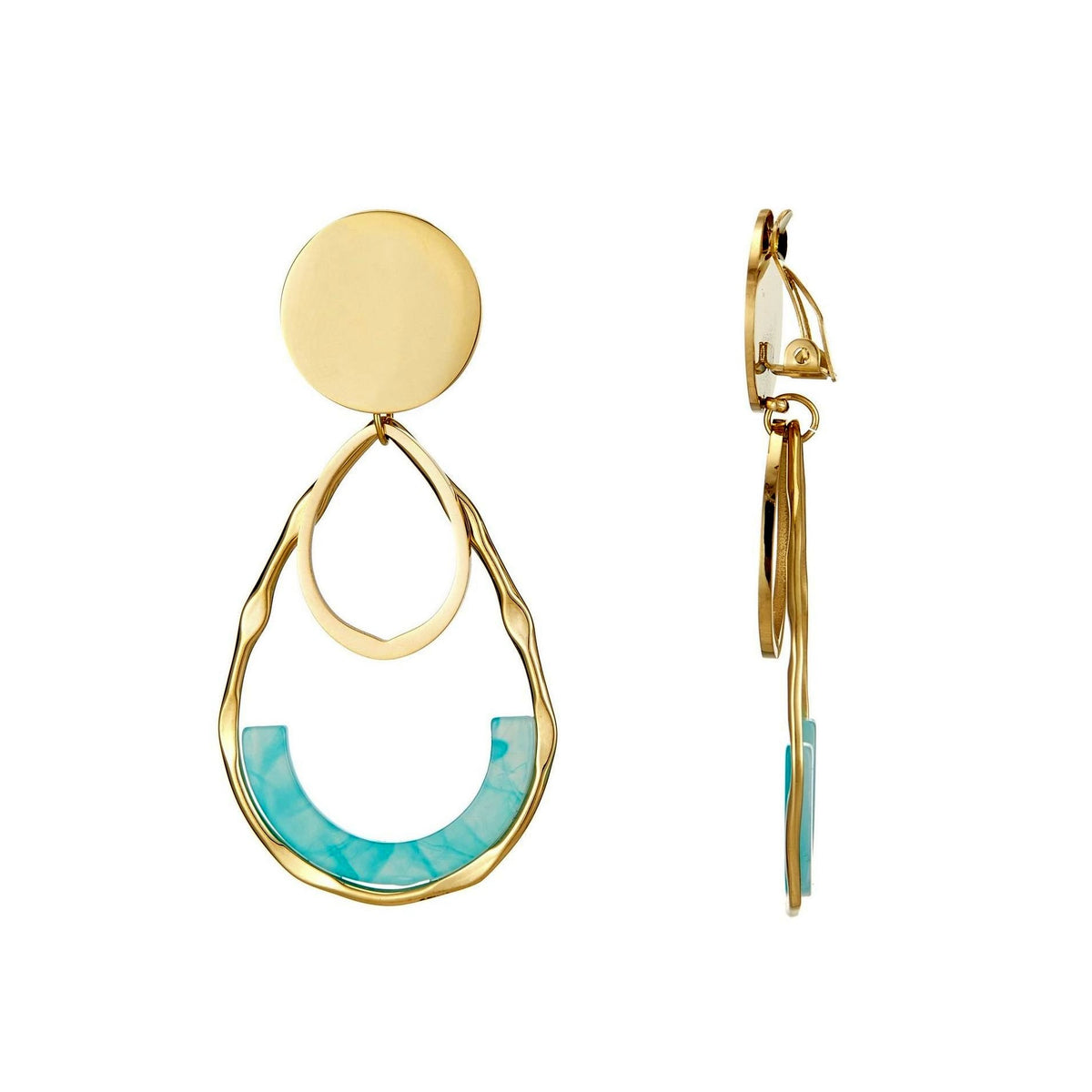 Boucle d'oreille clip Unna