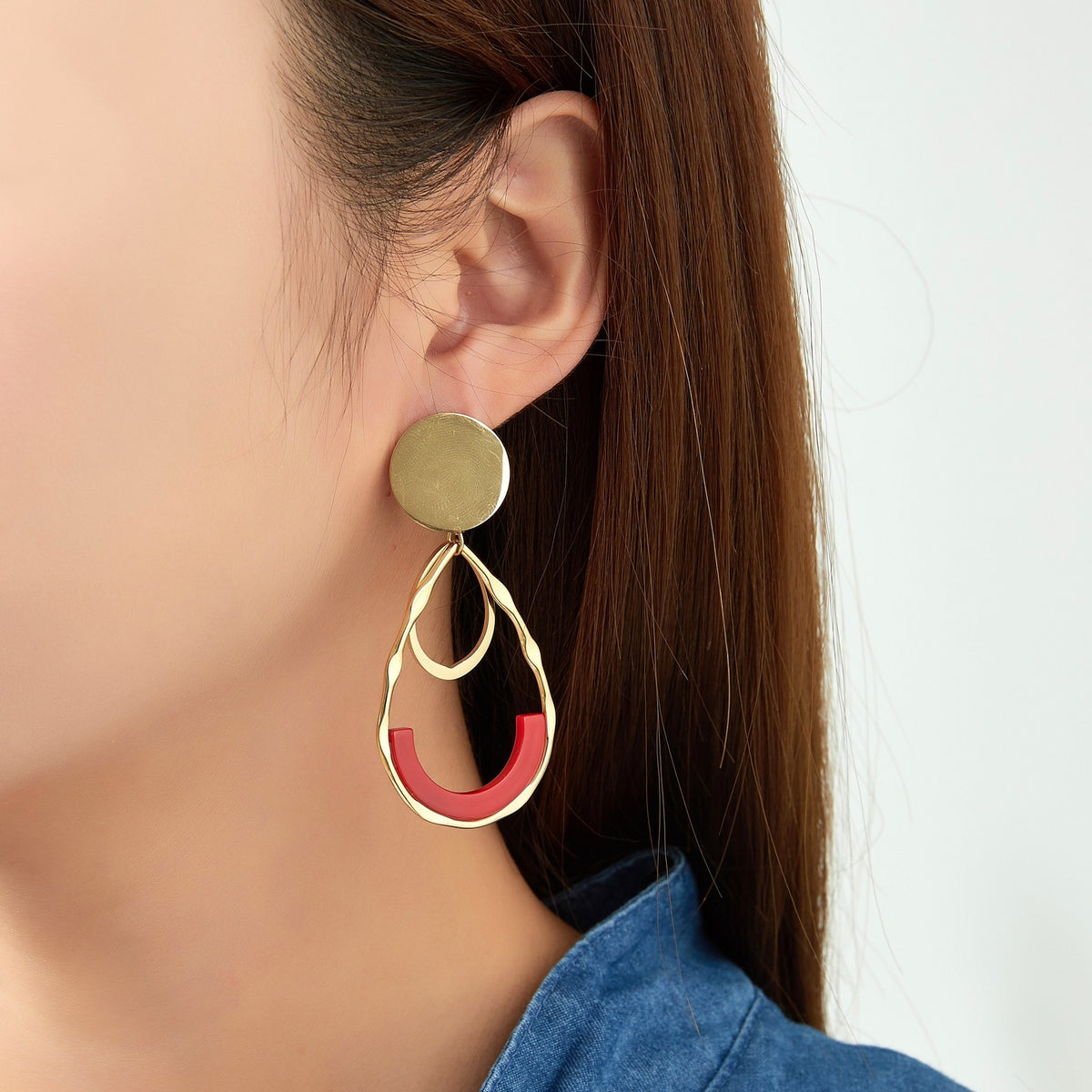 Boucle d'oreille clip Unna