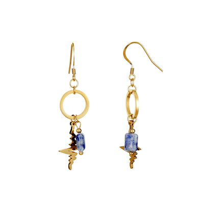 Boucle d'oreille crochet Ursina en acier inoxydable
