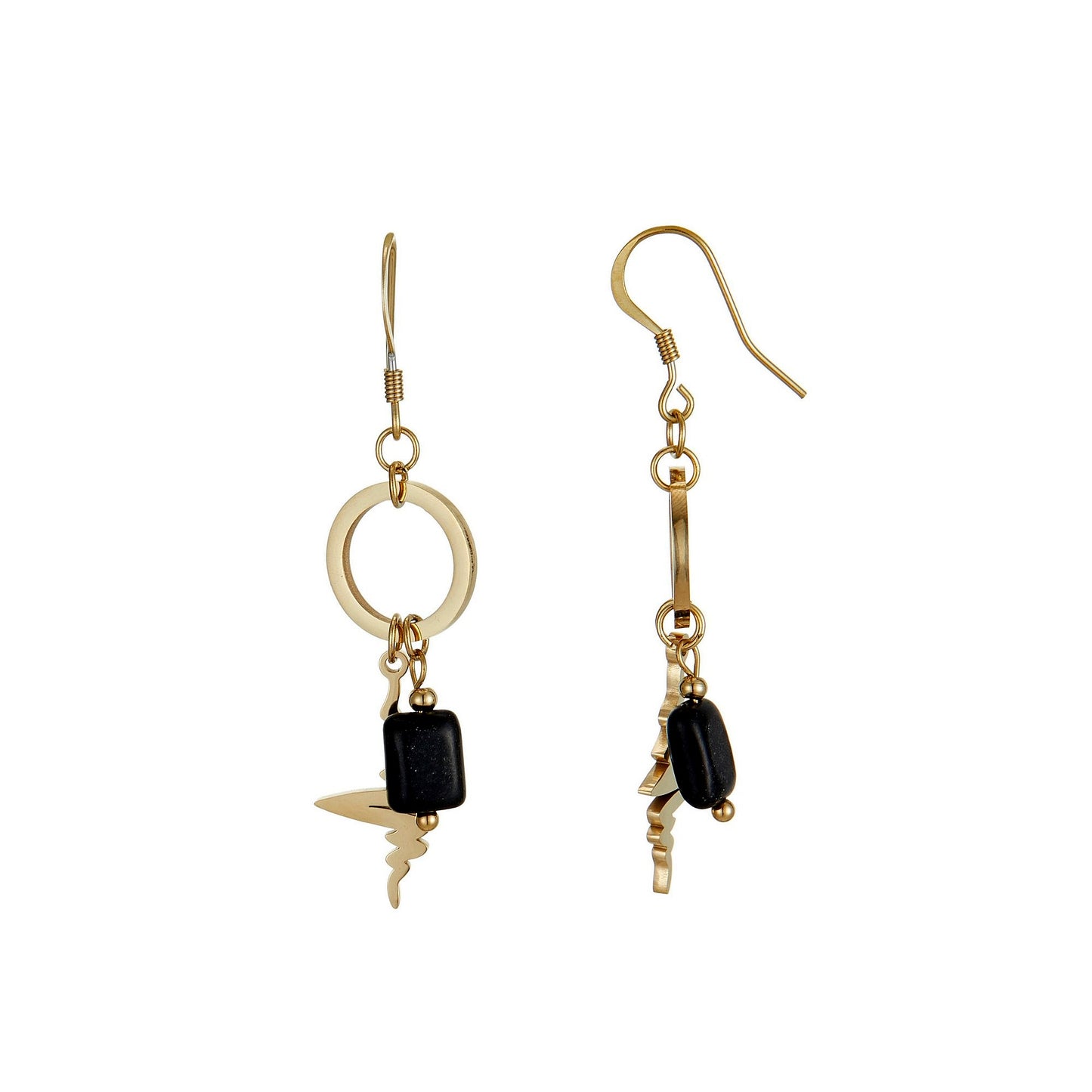 Boucle d'oreille crochet Ursina en acier inoxydable