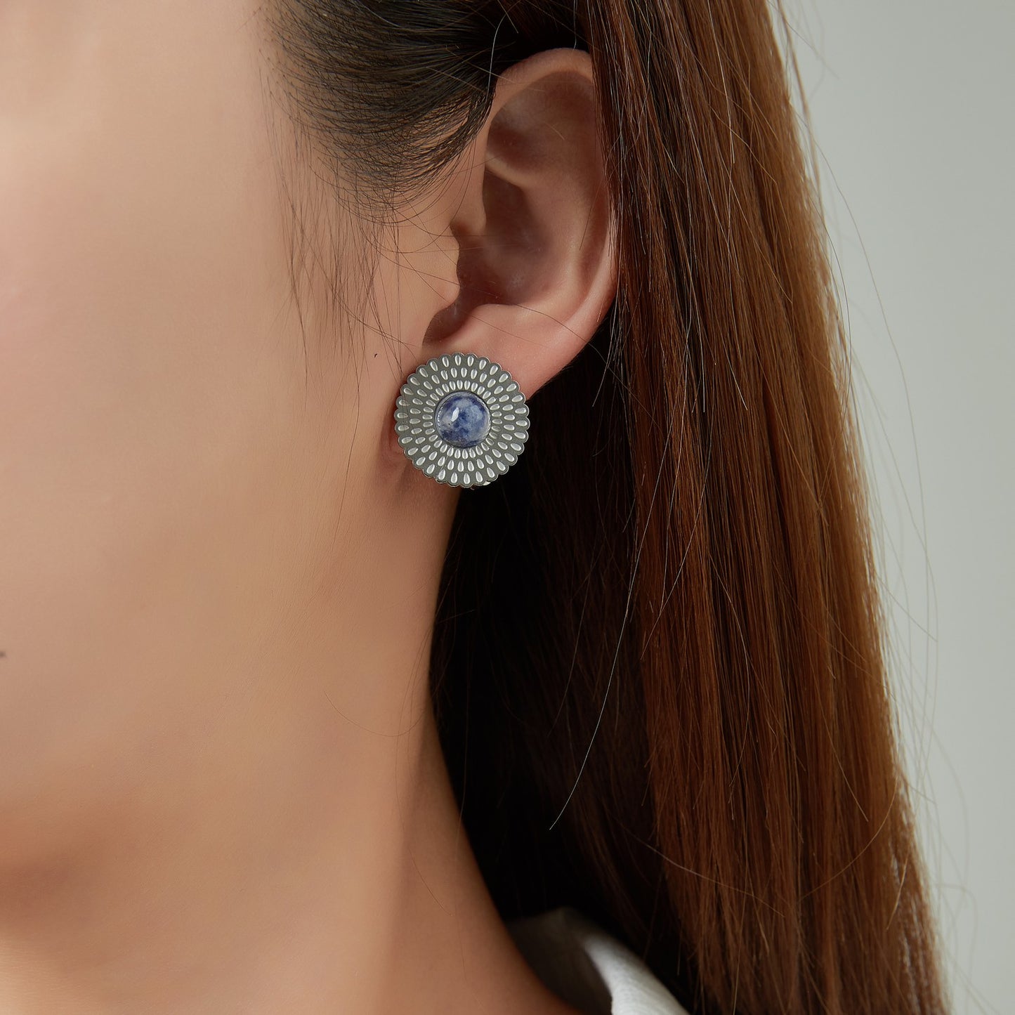 Boucle d'oreille clip Usutu