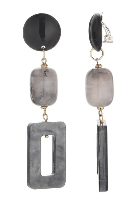 Boucles d'oreilles clip Ulvid en acier inoxydable