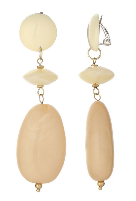 Boucles d'oreilles clip Uzima en acier inoxydable