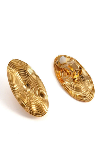 Boucles d'oreilles clip Vasanti en acier inoxydable