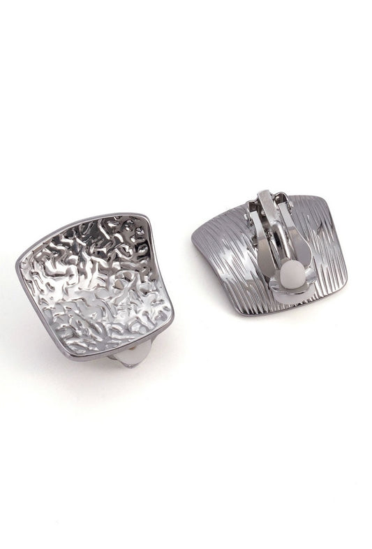 Boucles d'oreilles clip Vasilija en acier inoxydable