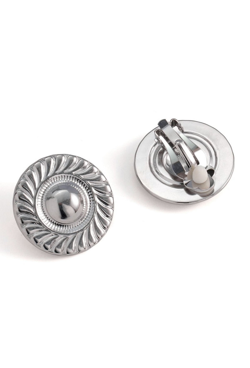 Boucles d'oreilles clip Vasilka en acier inoxydable