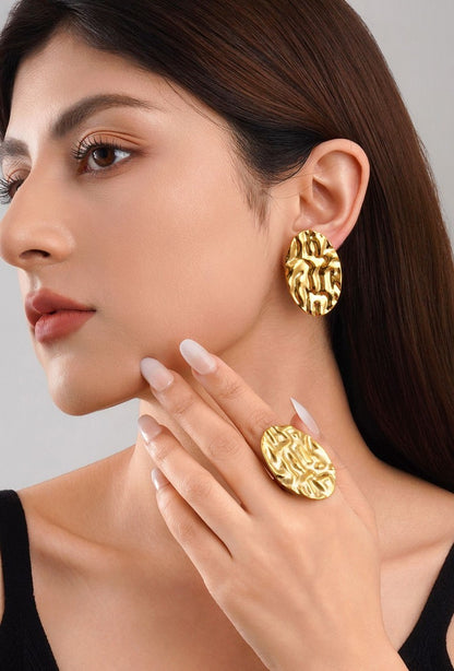 Adjustable Vasundhara Steel Ring