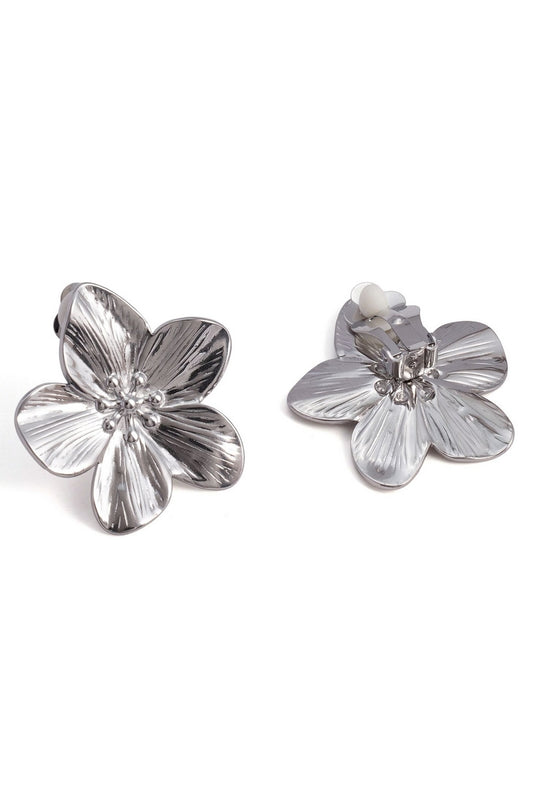 Boucles d'oreilles clip Vilja en acier inoxydable