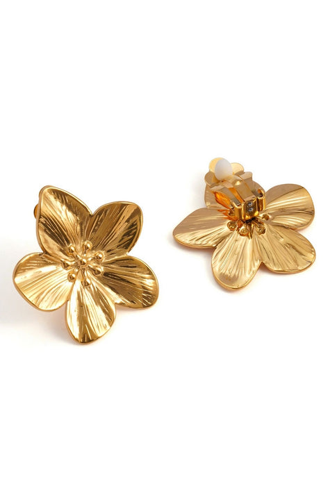 Boucles d'oreilles clip Vilja en acier inoxydable