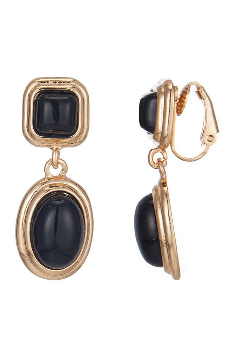 Boucles d'oreilles clips sequin rond doré incurvé martelé Boucles d'oreilles clips sequin rond doré incurvé martelé