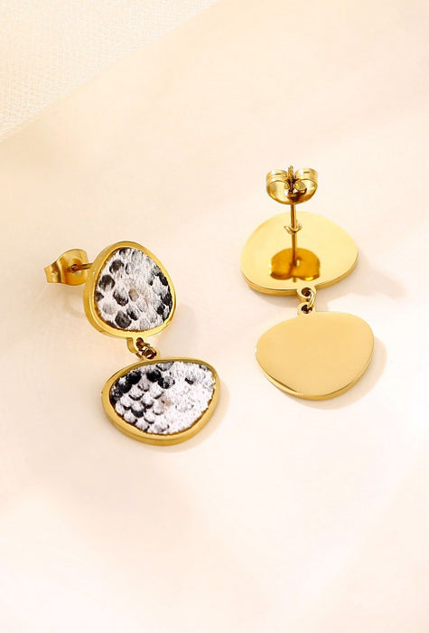 Boucle d'oreille tige Yachme en acier inoxydable