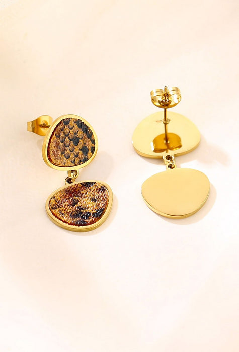 Boucle d'oreille tige Yachme en acier inoxydable