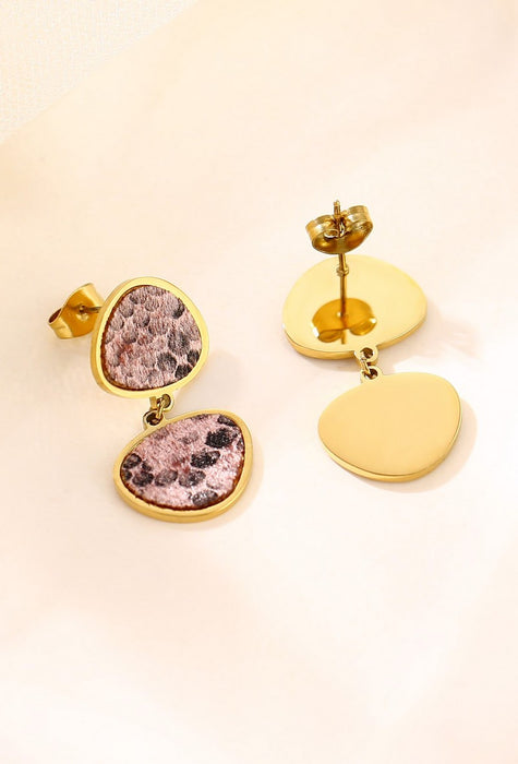 Boucle d'oreille tige Yachme en acier inoxydable