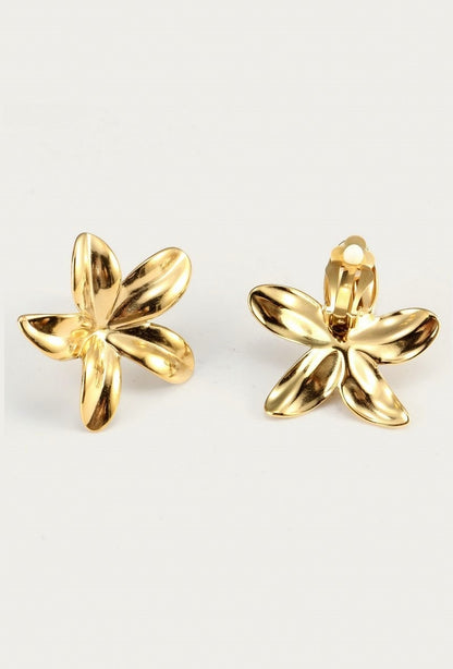 Boucles d'oreilles clip Yaen en acier inoxydable