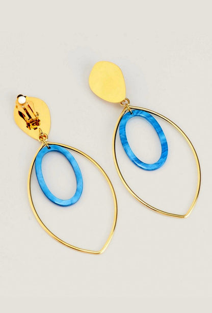 Boucles d'oreilles clip Yamenia en acier inoxydable