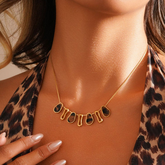 Collier Yaqouta en acier inoxydable