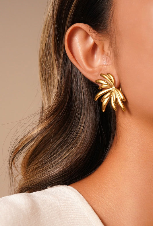 Boucles d'oreilles clip Yaroslava en acier inoxydable