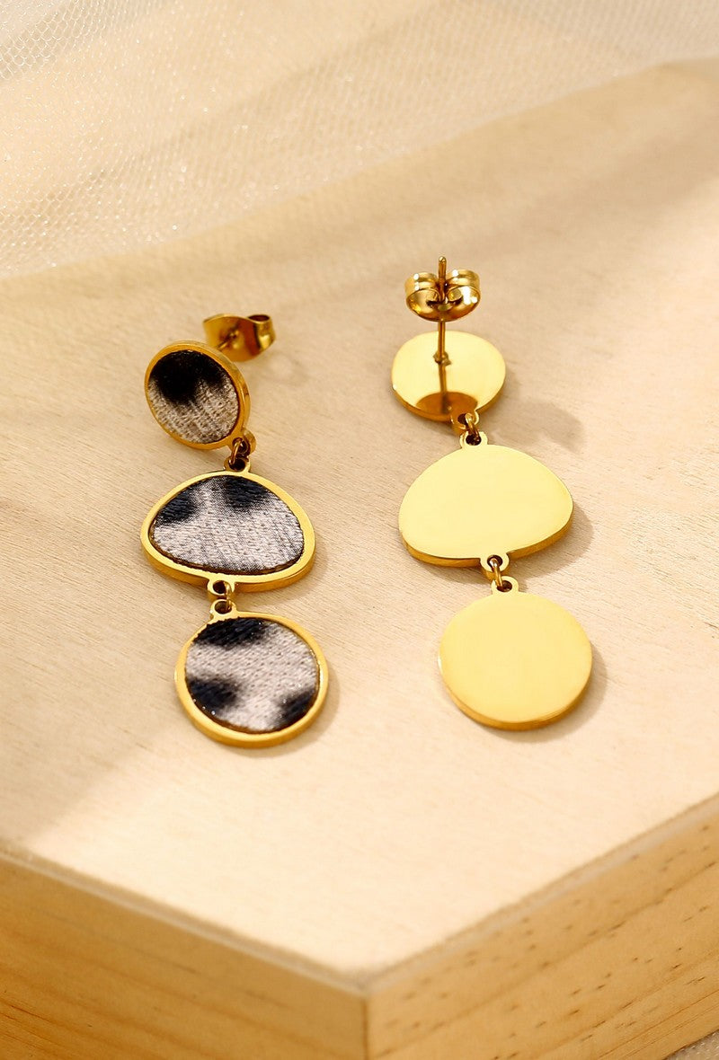 Boucle d'oreille tige Yassira en acier inoxydable