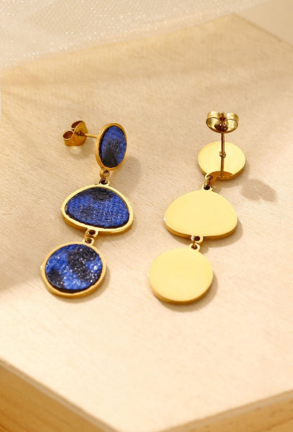 Boucle d'oreille tige Yassira en acier inoxydable